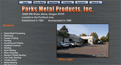 Desktop Screenshot of parksmetal.com